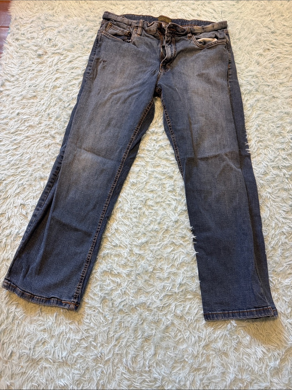 Urban star classic Relaxed Fit Men's Jeans in Washed Blue 38x30